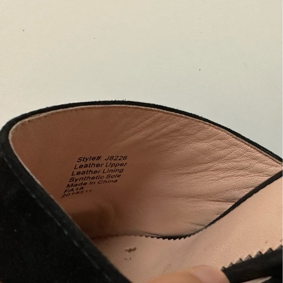 EUC - J. Crew Sophie Black Suede Block Heel Slip On Mules - Picture 8 of 9